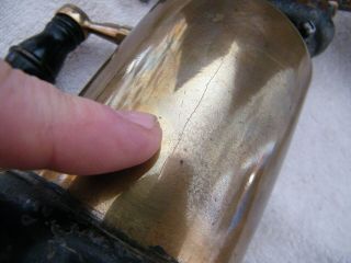 Antique Vintage 1902 CL Clayton & Lambert Brass Gas Soldering Blow Torch (crack) 2