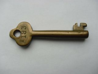 Vintage Hollow Brass Barrel Key