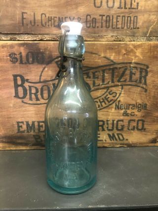 Eastside Bottling Co Camden Nj Jersey Blob Top Squat Soda Antique Bottle