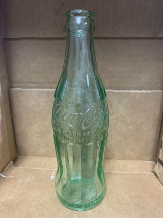 Vintage Coca - Cola Pat.  D - 105529 6oz Soda Bottle Greenville,  Sc South Carolina