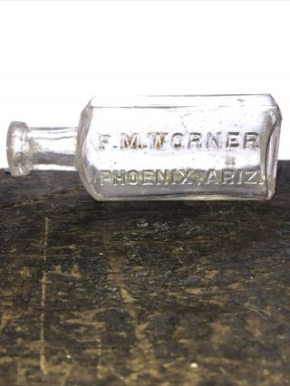 F.  M.  Worner’s Phoenix Arizona Rattlesnake Oil Medicine Bottle