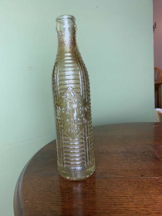 Vtg Orange Crush Soda Pop Bottle 6fl Oz July 1920 Clear Ribbed Glass Bottle