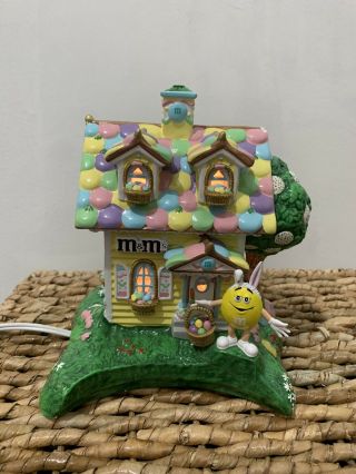 Department 56 M&m Easter Bunny House Lighted