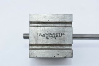 L.  S.  Starrett No.  271 Matched V Blocks & Alignment Pin Machinist Tool