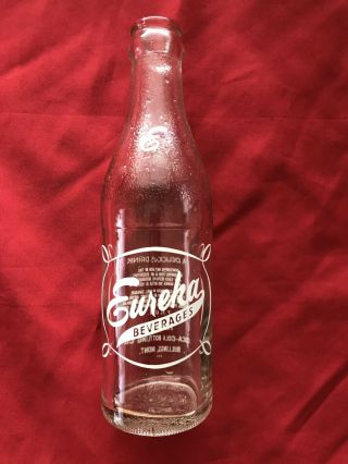 Vintage Eureka 7 Oz.  Soda Bottle - Property Of Coca - Cola - Billings Mt.