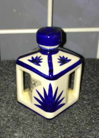 Tonala Tequila Anejo Hand Crafted Painted Empty Miniature 50ml Bottle (empty)