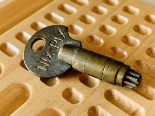 Unusual Solon Lock Deutsch System Nix - Pix Hammond Locksport Vintage Key