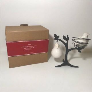 Pottery Barn Partridge In A Pear Tree Christmas Salt And Pepper Shakers Orig Box