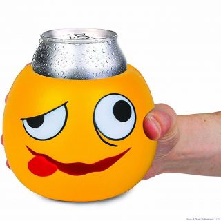 Punch Drunk Emoji - Drink Can Bottle Beer Soda Holder Cooler Cooler - Bigmouth