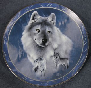 Silver Scout Collector Plate Spirit Of The Wilderness Eddie Lepage 1994 Wolf