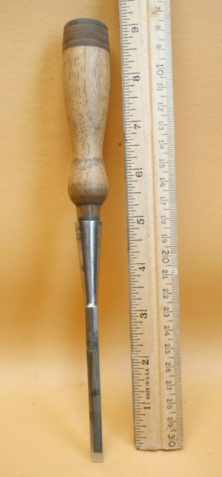 Old Woodworking Tools Vintage Fulton 1/4 " Mortising Socket Chisel