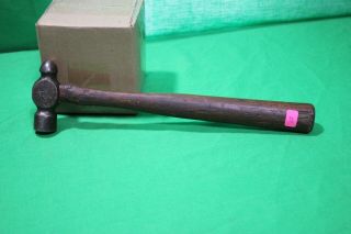 Vintage Plumb 10 Oz Head Ball Peen Hammer - 11 " Wood Handle