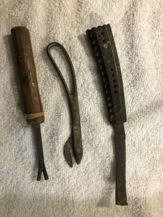 Antique Heller Bros Farriers Horse Hoof Curved Knife Tool