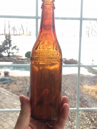 Vintage Williamsport,  Pa Kochs Brewing Co.  Beer Bottle