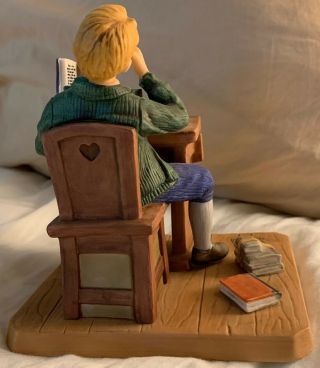 NORMAN ROCKWELL “BORED OF EDUCATION” FIGURINE 2