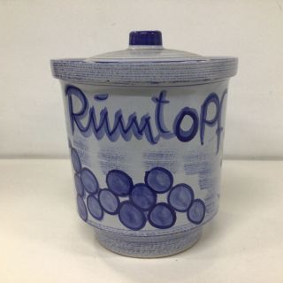 Vtg Carsten Tonnieshof West German Rumtopf Ceramic Crock Pot Jar 454