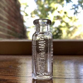 Tiny Cork Top Medicine Bottle Pineoleum Physician’s Trial Size York Ny 1920s