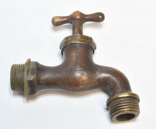 Vintage Industrial Brass Water Faucet Spigot Steampunk