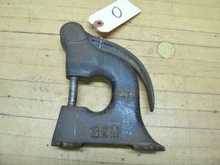 Vintage Gem Hand Rivet Eyelet Grommet Snap Punch Press Tool Leather O