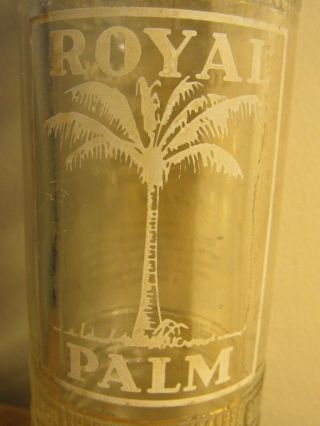 Old Royal Palm Beverages Soda Bottle - Coca Cola Bottling - Florida Key West