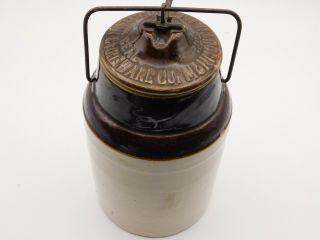 Monmouth,  Ill Western Stoneware Co Weir Seal No.  2 (on Lid) Stoneware Fruit Jar