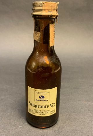 1967 Eastern Airlines Mini Seagrams V.  O.  Bottle