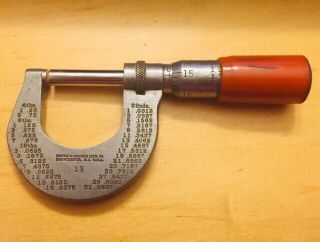 Vintage No.  13 Brown & Sharpe Mfg.  Co.  Micrometer in Starrett Case 1960 ' s 2