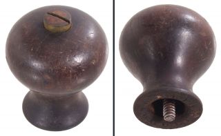 Orig.  Early " Low " Rosewood Front Knob For Stanley No.  4 Plane - T11 - Mjdtoolparts