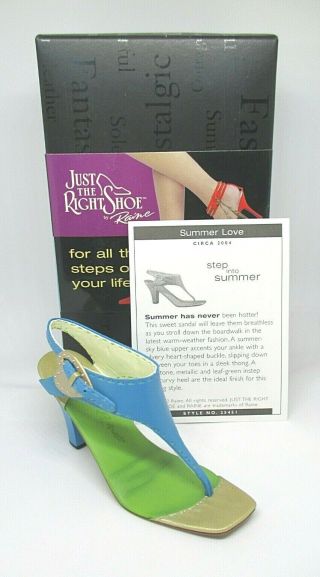 Just The Right Shoe Summer Love 2003 By Raine Willitts Designs W/box