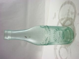 Early Aqua Tooled Top Straight Sided Coca Cola From Rochester Ny