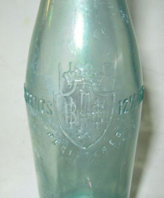 Antique RUBSAM & HORRMANN BREWING CO (STATEN ISLAND NY) Aqua Beer Bottle 2