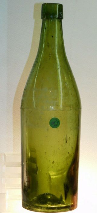 Victorian Bendigo Goldfields Yellow Olive Green L.  B.  S Stout Old Bottle 1860 