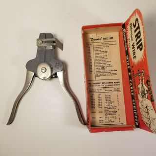 Speedex 733 12 - 20 gauge Wire & Cable Stripper Tool.  1952 Made in USA Vintage 2