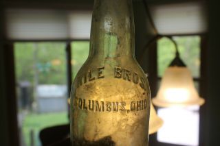 Antique Rile Bros.  Beer Bottle Columbus Ohio