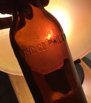 Old Louis Bergdoll Beer Bottle Philadelphia PA Established 1849 Advertising 3