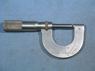 Antique Brown & Sharpe No.  8 Micrometer 0 - 1 
