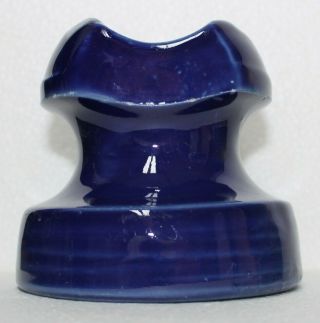 Cobalt Blue U - 501 No Name Porcelain Insulator