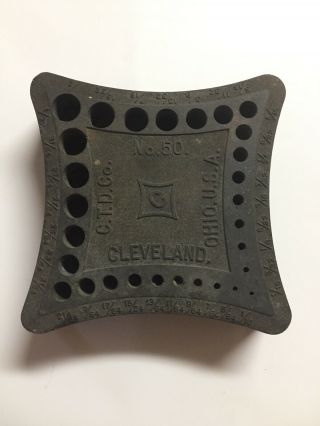 Vintage Cleveland No.  50 Drill Bit Holder C.  T.  D.  Co.