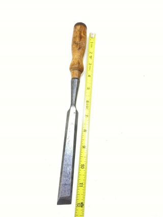 Vintage Stanley 3/4” Beveled Edge Socket Chisel 12” Total Length W/ Handle