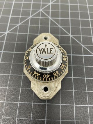 Vintage Yale Safe Combination Lock Dial 3” Tall