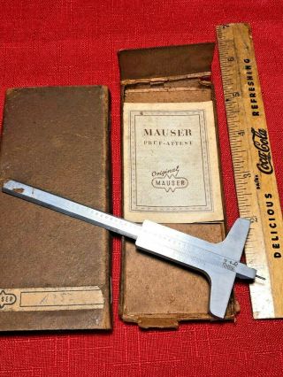 Antique Mauser Precision Caliper W/case Early 1900 