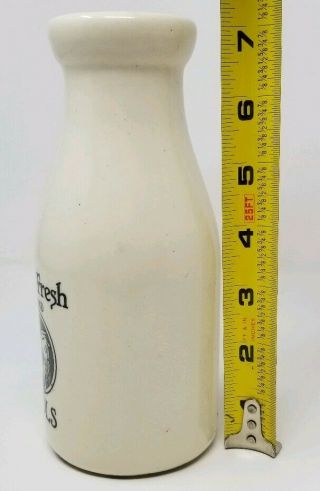 Farm Fresh Brand Tools Ceramic Milk Bottle Vase Country Rooster Chicken Dairy 2