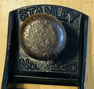 Old Vintage Antique Stanley No.  220 & 102 Sweetheart Bailey? Wood Tool 2
