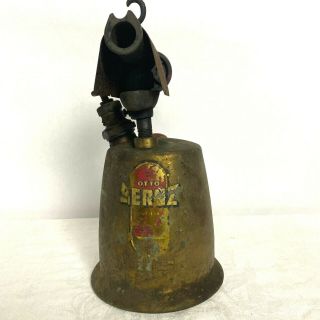 Vintage Otto Bernz Brass Blow Torch 10 " Tall - For Display Only -