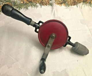 Vintage Stanley 624 " Egg Beater " Hand Drill - With Bits