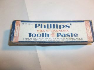 Phillips Milk Of Magnesia Toothpaste,  Tube And Box