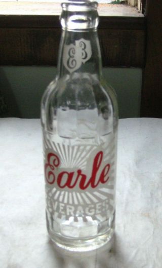 879g - 1 Earle Beverages,  Property Of Coca Cola Bottling Co.  Washington,  Ind.  8 0z
