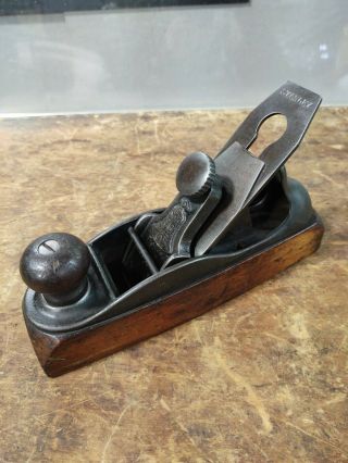 Antique 8 " Stanley 122 Liberty Bell " 76 " Wood Plane Patented 1877 - 1917