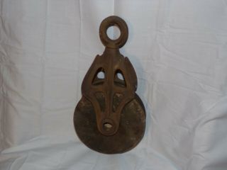 Wood And Iron Barn Pulley