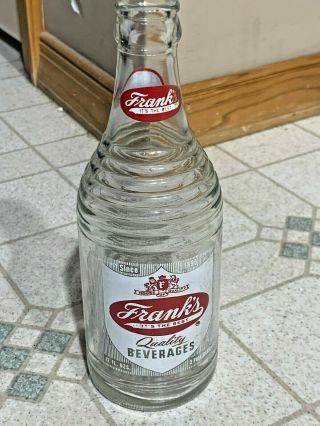 Vintage Soda Bottle Frank 